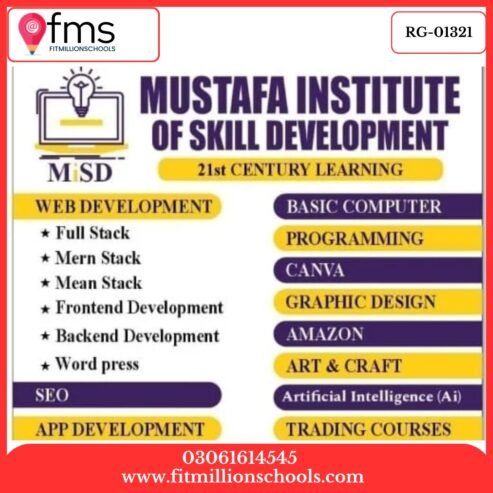 RG-01321 MUSTAFA INSTITUTE OF SKILL DEVELOPMENT