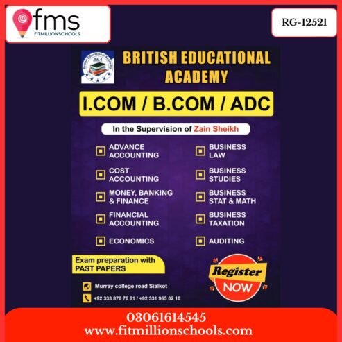 RG-12521 BRITISH EDUCATIONAL ACCDEMY